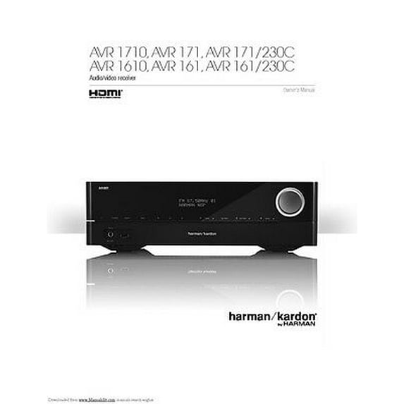 Instruction Manual ONLY for Denon AVR-1710 AVR-171 AVR-1610 AVR-161 Receiver Owners Manual REPRINT