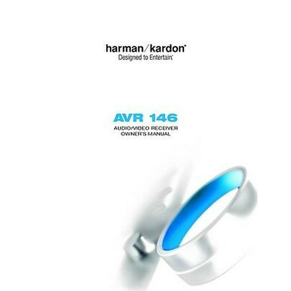 Instruction Manual ONLY for Harman Kardon AVR-146 AV Receiver Owners Manual REPRINT