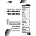 thumbnail image 1 of Instruction Manual ONLY for JVC HR-S5800AM HR-S5880AM VCR Owners Instruction Manual REPRINT, 1 of 1