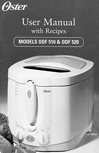 Instruction Manual ONLY for Oster ODF510 ODF520 Deep Fryer Owners Manual REPRINT - Walmart.com