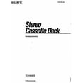 thumbnail image 1 of Instruction Manual ONLY for Sony TC-K909ES Tape Deck Owners Manual REPRINT, 1 of 1