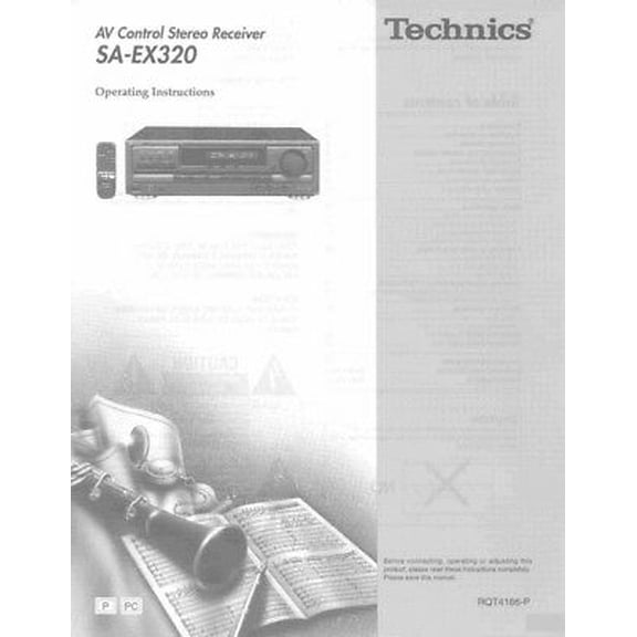 Instruction Manual ONLY for Technics SA-EX320 Receiver Owners Instruction Manual REPRINT