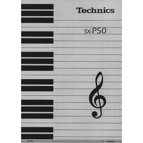 Instruction Manual ONLY for Technics SX-P50 Digital Piano Owners Instruction Manual REPRINT