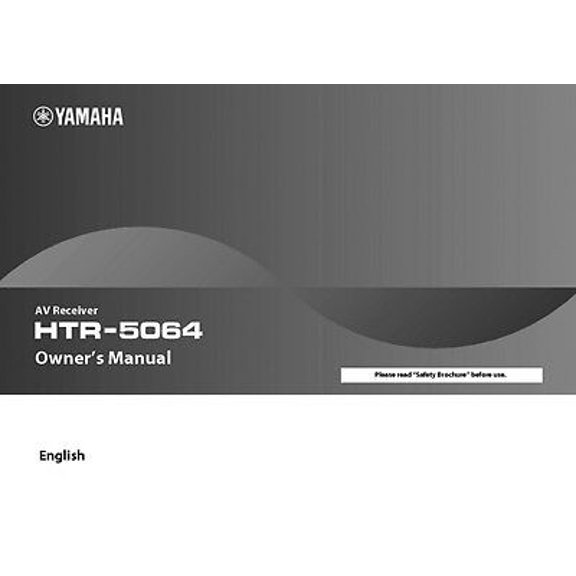 Instruction Manual ONLY for Yamaha HTR-5064 AV Receiver Owners Manual REPRINT