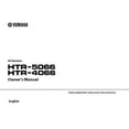 thumbnail image 1 of Instruction Manual ONLY for Yamaha HTR-5066 HTR-4066 AV Receiver Owners Manual REPRINT, 1 of 1