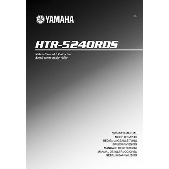 Instruction Manual ONLY for Yamaha HTR-5240-RDS Receiver Owners Manual REPRINT