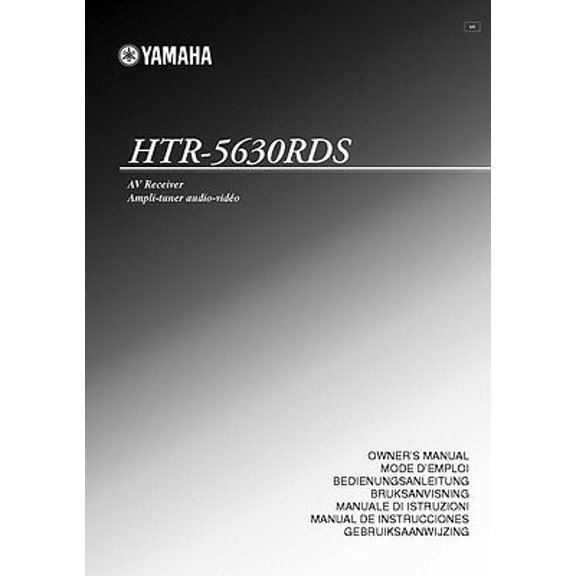 Instruction Manual ONLY for Yamaha HTR-5630RDS AV Receiver Owners Manual REPRINT