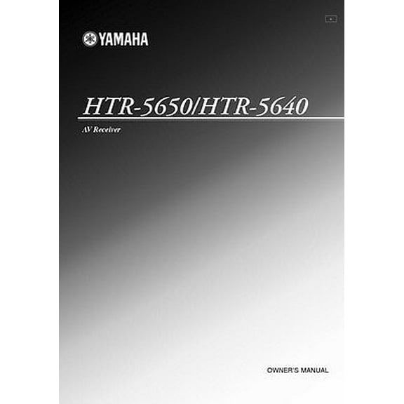 Instruction Manual ONLY for Yamaha HTR-5650 HTR-5640 AV Receiver Owners Manual REPRINT