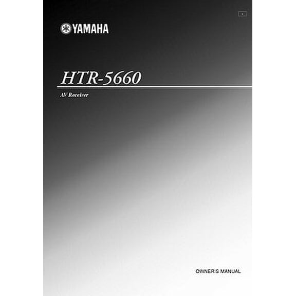 Instruction Manual ONLY for Yamaha HTR-5660 AV Receiver Owners Manual REPRINT
