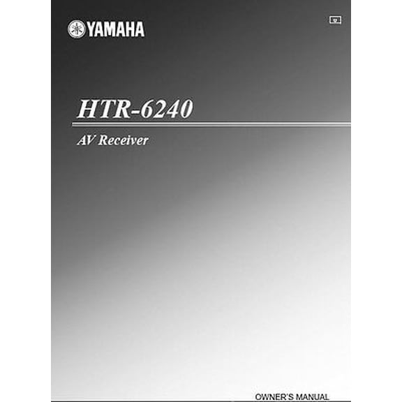 Instruction Manual ONLY for Yamaha HTR-6240 Receiver Owners Manual REPRINT