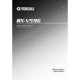 thumbnail image 1 of Instruction Manual ONLY for Yamaha RX-V596 Receiver Owners Manual REPRINT, 1 of 1