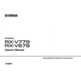 thumbnail image 1 of Instruction Manual ONLY for Yamaha RX-V779 RX-V679 Receiver Owners Manual REPRINT, 1 of 1