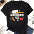 thumbnail image 1 of Instructional Aide Classroom Graphic T-Shirt, 100% Cotton Unisex Short Sleeve, 1 of 7