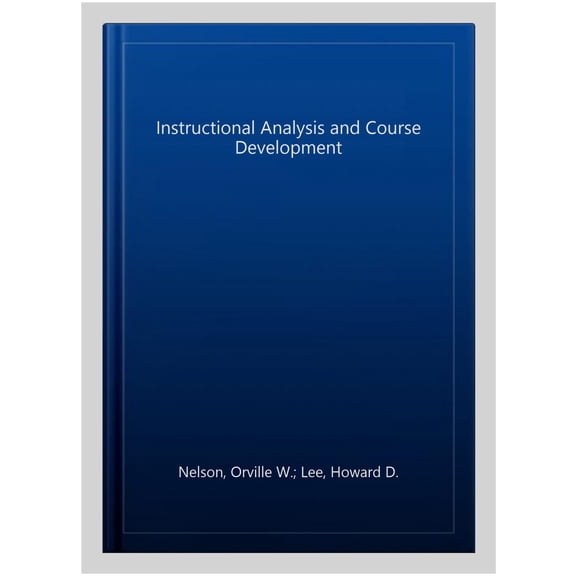 Instructional Analysis and Course Development
