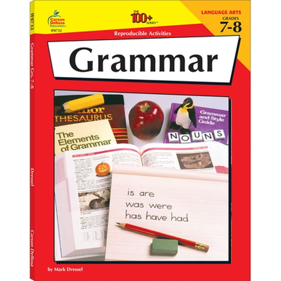Pre-Owned Carson Dellosa | Grammar Reproducible Activities Workbook | 7th–8th Grade, 128pgs (Paperback) 1568221371 9781568221373