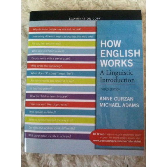 Pre-Owned Instructor's Review Copy for How English Works: A Linguistic Introduction Paperback