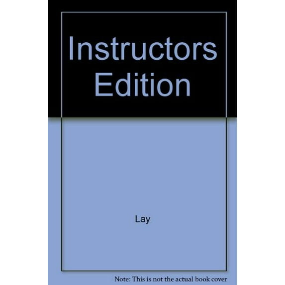 Pre-Owned Instructors Edition Paperback