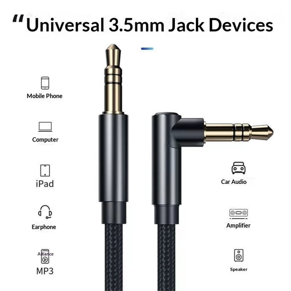Instrument Cable 10ft 2-Pack,Right-Angled to Straight 3.5mm Guitar Bass AMP Cord,6.3mm Male Stereo Audio Line for Electric Guitar,Bass,Keyboard,Mixer,Amplifier,Speaker