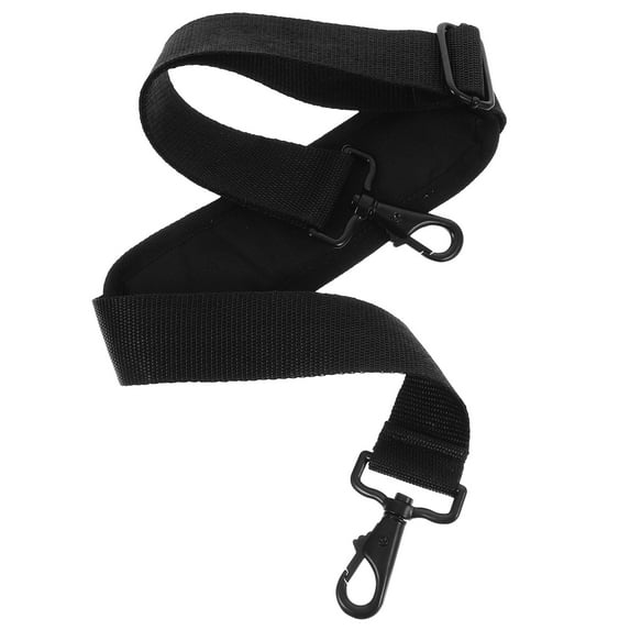 TABLZONE Black Adjustable Shoulder Strap with Padded Comfort for Bags and Instrument Cases