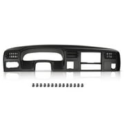 Instrument Cluster Dash Trim Bezel Panel 4x4 with Hole Black Fit for Ford F250 F350 Super Duty 1999-2005