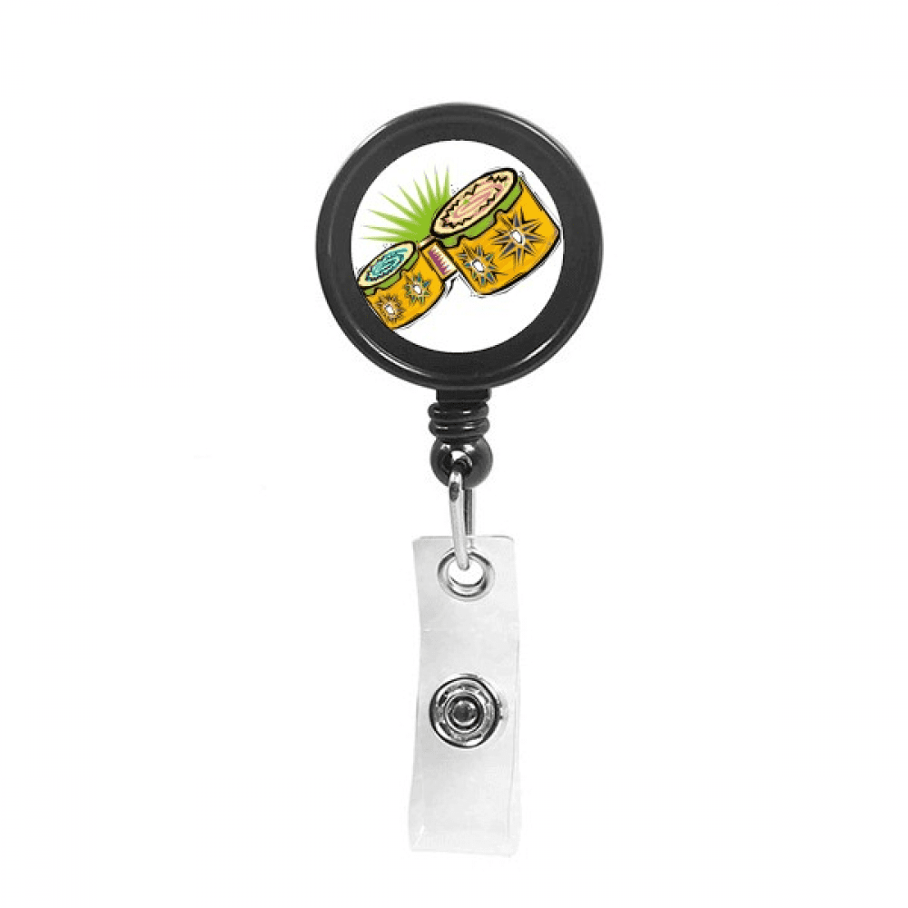 Instrument Mexicon Culture Element Illustration Retractable Keychain Badge Holder ID Badge