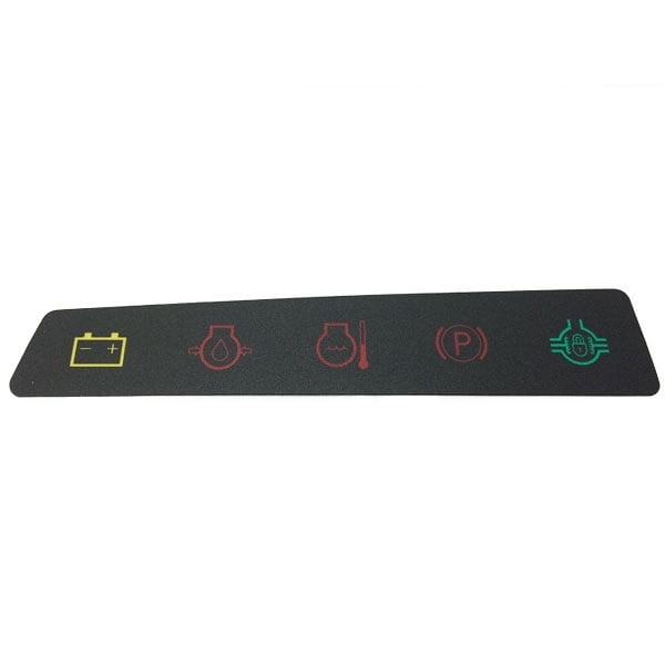Instrument Panel Indicator Label for 6X4 Gators Below Serial Number