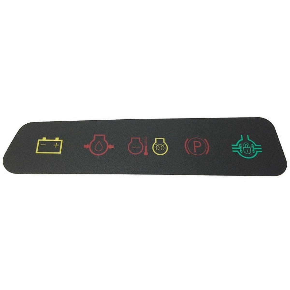 Instrument Panel Indicator Label for Diesel 6X4 Gators Above Serial