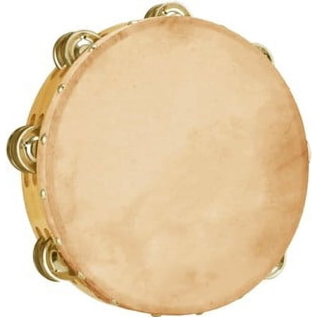 Instrument-Tambourine-10 Round-Goatskin (#8113)