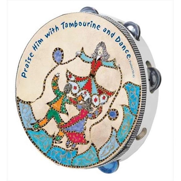 Instrument-Tambourine-10" Round-Psalm 150 (#8117)