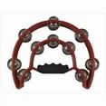 thumbnail image 1 of Instrument-Tambourine-Double Moon W/Double Cymbals-Red, 1 of 3