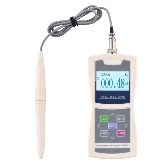 Instrument of frequency test,Meter Auto 200mt/ Auto 200mt/ 2000mt With Radial Hall 2000mt Sensitive Field Sensitive Field Tester 200mt/ 2000mt Sensitive Tesla Meter Ivory Accuracy Level 1