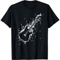 thumbnail image 1 of Instrumental Guitar Musical Notes, Musical Notes Guitar T-Shirt, 1 of 5