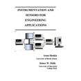 thumbnail image 1 of Pre-Owned Instrumentation and Sensors for Engineering Applications (Hardcover) 1935673068 9781935673064, 1 of 1