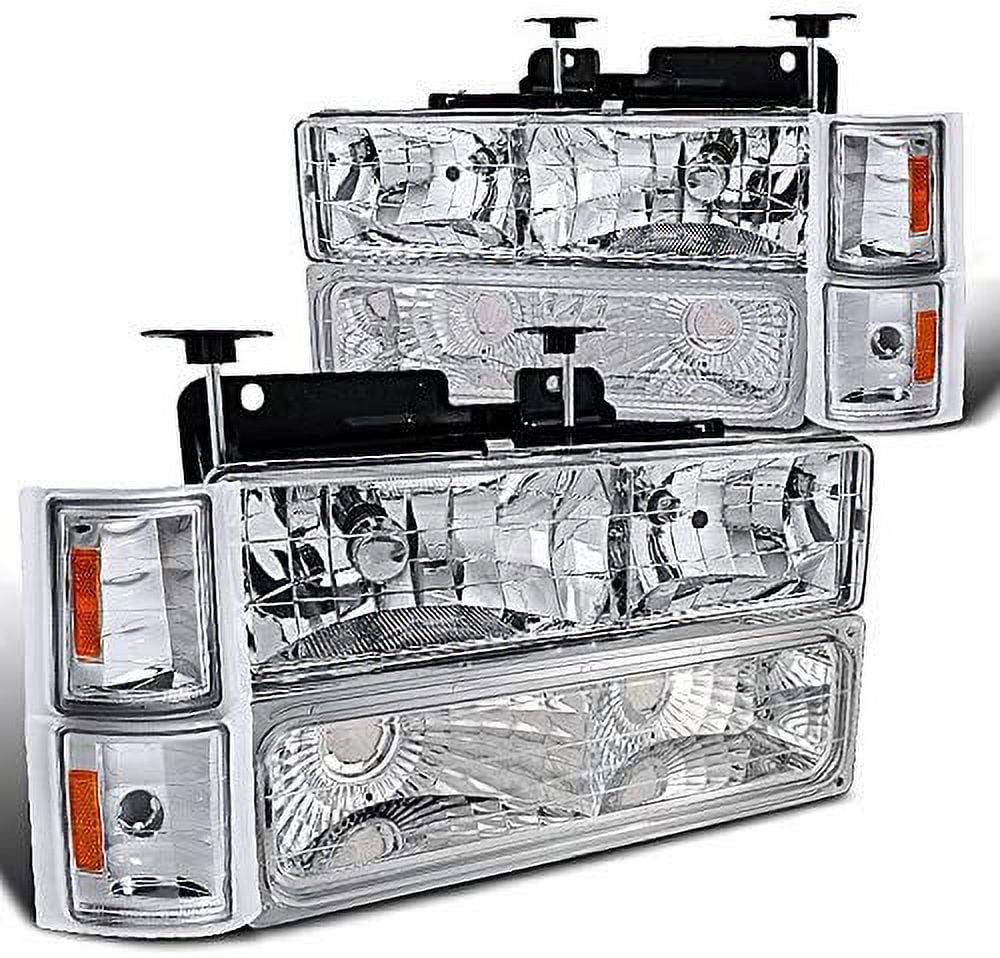 Sell CHROME HEAD LIGHTS DY+SIGNAL BUMPER+CORNER YD 94-98 CHEVY C10 CK C/K PICKUP SUV in Walnut