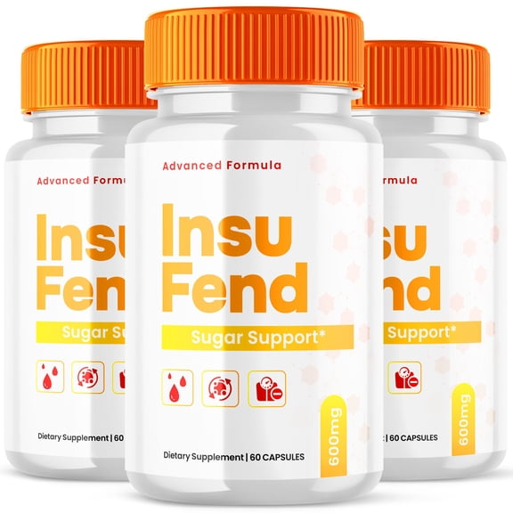 InsuFend Advanced Glycogen Supplement All Natural Circulation Support 180 Capsules
