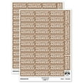 thumbnail image 1 of Insufficient Address Letter Mail Sticker Set - Brown - Matte Finish - 1.5" Small, 1 of 7