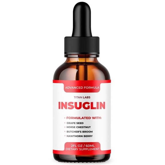 Insuglin Advanced Formula Drops Blood Balance Support Supplement 30 Servings