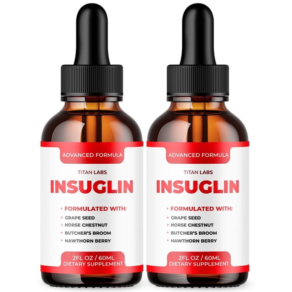 Insuglin Advanced Formula Drops Blood Balance Support Supplement 60 Servings