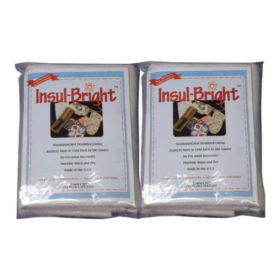 Insul-Bright Insulated Lining 36 x 45 Inches - 2 Packs