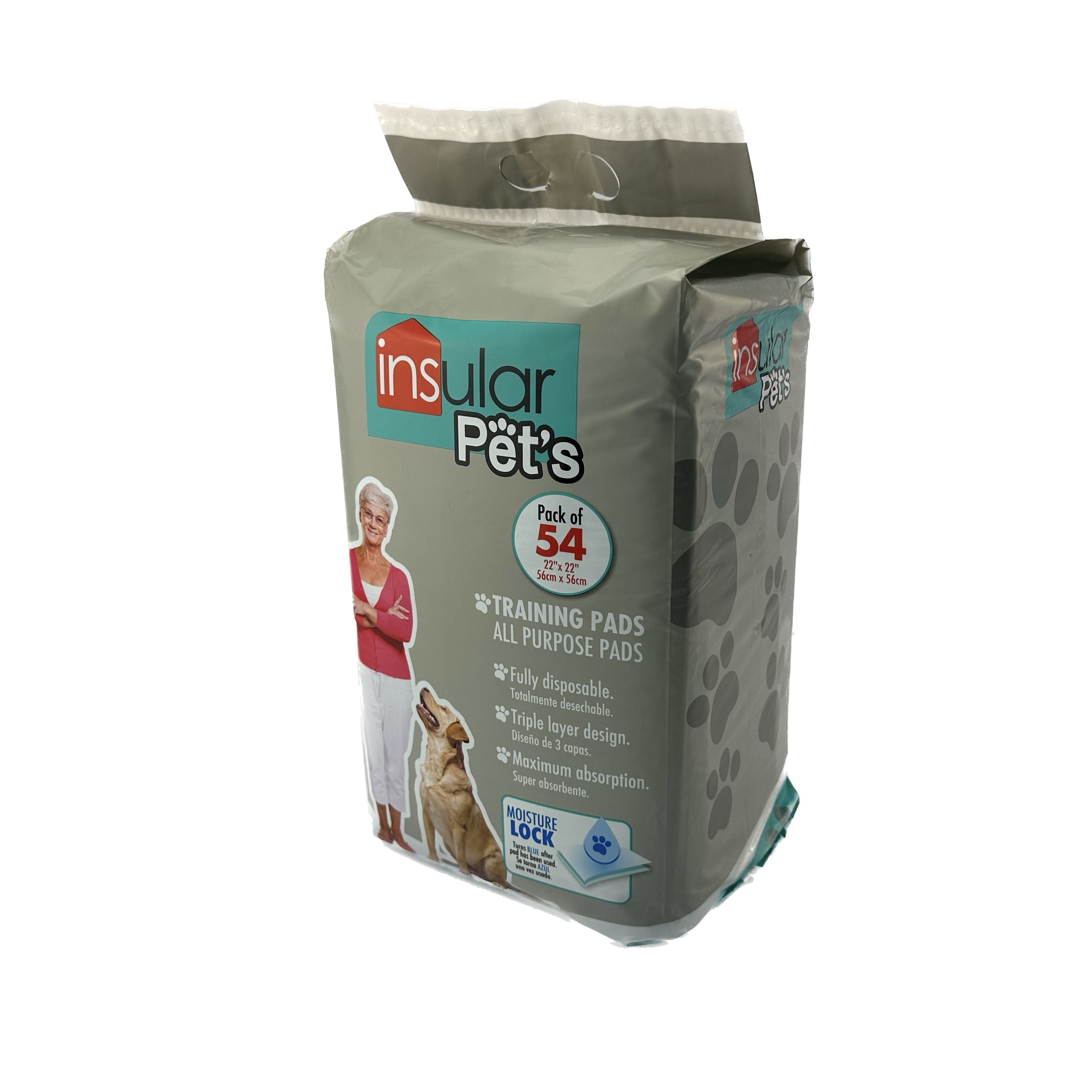 Insular Pets Dog Training Pads - 54 Pack
