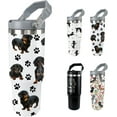 thumbnail image 1 of Insulated 30 Oz Dachshund Tumbler with Handle - Double Wall Stainless Steel Travel Mug, Weiner Dog Themed Gift for Women and Men, Leak Proof Water Bottle Cup, 1 of 6
