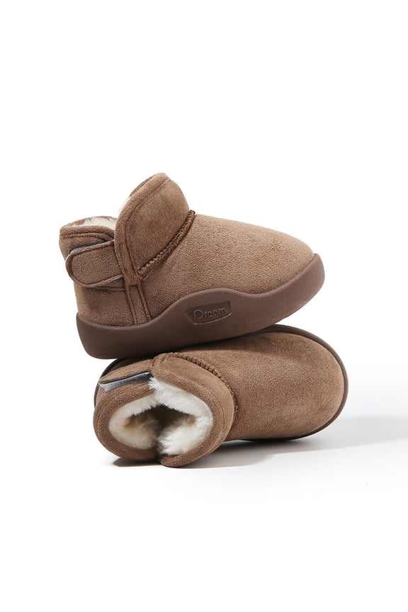 Insulated Baby Boots Snow Boots for Toddlers, Warm Winter Footwear, Fleece Interior, Soft Sole with Anti-Slip, Closure, Short Shaft for Easy Movement and Comfort