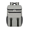 thumbnail image 1 of Insulated Backpack Bag Men Women Adults Portable Beach Thermal Bag for Work Lunch Park Fishing Day Trips Beach Travel Gray, 1 of 8