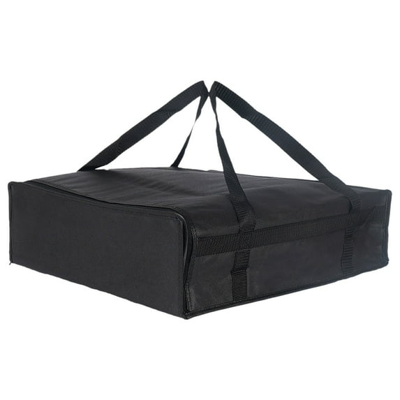 Insulated Bag Large Capacity Pizza Delivery Bag Pizza Bags for Transport Insulated Non Woven Cloth Pizza Bag for Outdoor Picnic, Pizza Warmer Bags insulated Carrier Bags, 1Pc(Black1,19.7x19.7x5.9")