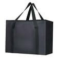 thumbnail image 1 of Insulated Bag, Tote Bag, with Top Handle, Non Woven Grocery Shopping Bag, Insulated Picnic Bag for Festivals, Outdoor Picnic , Black, 1 of 9
