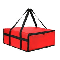 Insulated Bag with Handle Waterproof Nonwoven Fabric Pizza Delivery Bag Portable Warmer for Outdoor Picnics