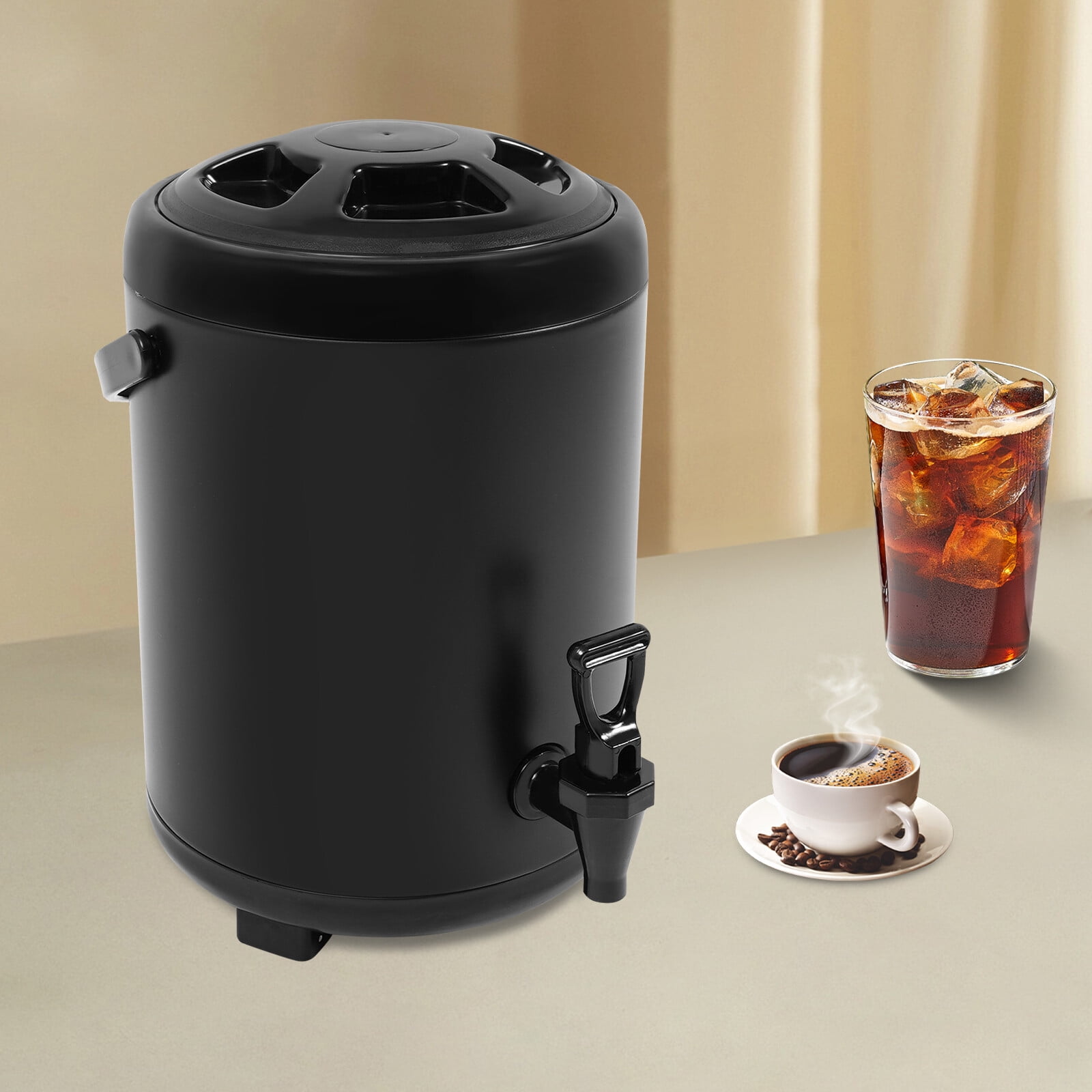 Insulated Beverage Container with Spout Cold and Hot Drink Dispenser ...