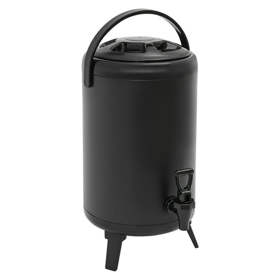 Insulated Beverage Dispenser, 10L/2.64gal Stainless Steel Container with PU Foam, Keeps Drinks Hot/Cold 4-8 Hours, For Parties and Cafes