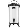 thumbnail image 1 of Insulated Beverage Dispenser 2.4 Gal Stainless Steel Thermal Drink Server with Real-Time Temperature Display, Leak-Proof Spigot, Long-Lasting Hot & Cold Retention, Portable Handle for Catering, 1 of 10