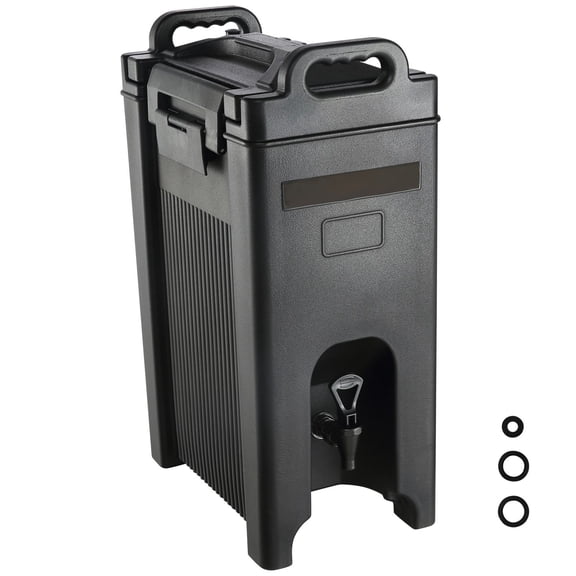 Insulated Beverage Dispenser 5 Gallon Thermal Drink Cooler with Faucet LDPE Hot and Cold Beverage Server for Restaurant and Cafe